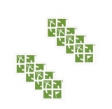 Aufkleber-Pkg "Logo Mini Sticker", grün