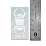 3" Geocaching Travel Bug® Clear Decal