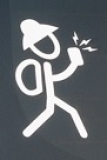 Cacher Man Decal 