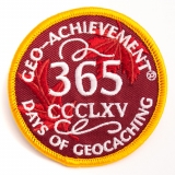 Geo-Achievement® Patch 365 Days of Geocaching