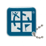 Geocaching Logo Travel Tag - blue