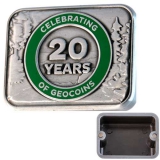 Geocoin "20 Jahre Geocoins" 4er Set