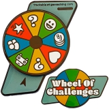 Geocoin "Wheel of Challenges Spinner"