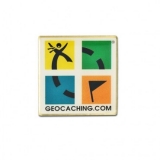 Anstecker "Geocaching-Logo", retro