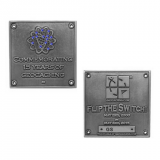 Limited Edition Blue Switch Geocoin - Silver