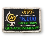 Geo-Achievement® Patch 16.000 Finds