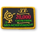 Geo-Achievement® Patch 20.000 Finds