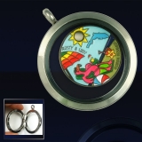 Pathtag/Charm Locket - silver