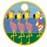 Pathtag "Weihnachtsflamingo"