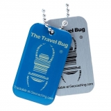 Travel Bug®, QR, Blue, Glow in the Dark